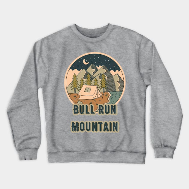 Bull Run Mountain Crewneck Sweatshirt by Canada Cities